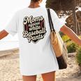 Moms Against Baseball Pants Baseball Mom Premium Tri-Blend Women's T-Shirt Back Print