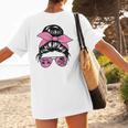 Mother Day Mama Retro Mama Mommy Baseball Mom Women's T-Shirt Back Print Mother Day Mama Retro Mama Mommy Baseball Mom Women's T-Shirt Back Print