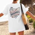 Ohio Baseball Mom Women's T-Shirt Back Print
