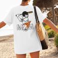 Proud Baseball MOM Sports & Softball Nostalgia Women's T-Shirt Back Print