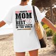Proud Mom Of An Awesome Baseball Baseball Mom Women's T-Shirt Back Print Proud Mom Of An Awesome Baseball Baseball Mom Women's T-Shirt Back Print