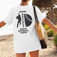Retro Moms Against Baseball Pants Baseball Mom Women's T-Shirt Back Print