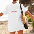 Sarcastic Baseball Mom Mama Baseball Life Premium Women's T-Shirt Back Print