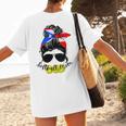 Softball Mom Puerto Rican Mom Spanish Baseball Mom Tote Women's T-Shirt Back Print Softball Mom Puerto Rican Mom Spanish Baseball Mom Tote Women's T-Shirt Back Print