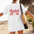 Somebody's Loud Mouth Baseball Mom Mama Premium Women's T-Shirt Back Print