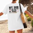 My Son Will Be Waiting For You At Home Baseball Mom Women's T-Shirt Back Print My Son Will Be Waiting For You At Home Baseball Mom Women's T-Shirt Back Print