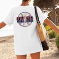 T Ball Mama Baseball Mama Baseball Mom Women's T-Shirt Back Print T Ball Mama Baseball Mama Baseball Mom Women's T-Shirt Back Print