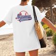 Vintage Baseball Mom Of The Rookies Women's T-Shirt Back Print