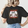 Ball Mom Leopard Ball Mom Baseball Mom Women's T-Shirt Back Print Ball Mom Leopard Ball Mom Baseball Mom Women's T-Shirt Back Print