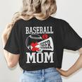 Baseball Cheer Mom Cheerleading Cheerleader Baseball Mom Women's T-Shirt Back Print Baseball Cheer Mom Cheerleading Cheerleader Baseball Mom Women's T-Shirt Back Print