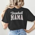 Baseball Mama Baseball Mom Women Proud Retro Women's T-Shirt Back Print