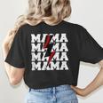 Baseball Mama Baseball Mom Women's T-Shirt Back Print Baseball Mama Baseball Mom Women's T-Shirt Back Print
