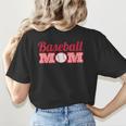 Baseball Mom Cute Mother Fans Baseball Graphic Women's T-Shirt Back Print Baseball Mom Cute Mother Fans Baseball Graphic Women's T-Shirt Back Print