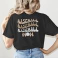 Baseball Mom Distressed Vintage Sports Player Calls Me Mom Women's T-Shirt Back Print