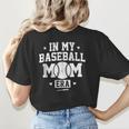 In My Baseball Mom Era Cool Mommy Women's T-Shirt Back Print In My Baseball Mom Era Cool Mommy Women's T-Shirt Back Print