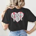 Baseball Mom Heart Women's T-Shirt Back Print Baseball Mom Heart Women's T-Shirt Back Print