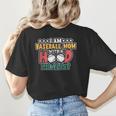 I Am A Baseball Mom With A Hood Playlist Women's T-Shirt Back Print