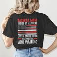 Baseball Mom Inside Us All There Lives a Zombie Sport Women's T-Shirt Back Print