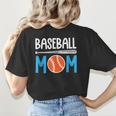 Baseball Mom Leopard Print Baseball Mama Women Mother's Day Women's T-Shirt Back Print Baseball Mom Leopard Print Baseball Mama Women Mother's Day Women's T-Shirt Back Print