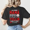 Baseball Mom Mama Baseball Lover Sport Mother's Day Women's T-Shirt Back Print Baseball Mom Mama Baseball Lover Sport Mother's Day Women's T-Shirt Back Print