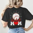 Baseball Mom Mama Mother's Day Sport Lover Women's T-Shirt Back Print Baseball Mom Mama Mother's Day Sport Lover Women's T-Shirt Back Print