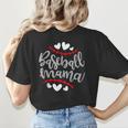 Baseball Mom Mama Women's T-Shirt Back Print Baseball Mom Mama Women's T-Shirt Back Print