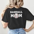 Baseball MOM Mother's Day Baseball Game Cheer Mom Women's T-Shirt Back Print Baseball MOM Mother's Day Baseball Game Cheer Mom Women's T-Shirt Back Print