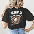 Baseball Mom Baseball Player Women's T-Shirt Back Print Baseball Mom Baseball Player Women's T-Shirt Back Print