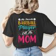 Baseball Mom Quote Vintage Retro Baseball Saying Women's T-Shirt Back Print Baseball Mom Quote Vintage Retro Baseball Saying Women's T-Shirt Back Print