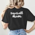 Baseball Mom Retro Women's T-Shirt Back Print