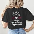 Baseball Mom Sayings Just A Mom That Loves Baseball Women's T-Shirt Back Print Baseball Mom Sayings Just A Mom That Loves Baseball Women's T-Shirt Back Print