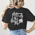 Baseball Mom Shirt Baseball Let's Do This Boys Women's T-Shirt Back Print
