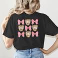 Baseball Mom Sister Tween Teen Girl Girly Pink Bow Preppy Women's T-Shirt Back Print