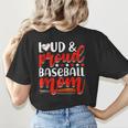 Baseball Mom Sport Mommy Baseball Mama Mother's Day Women's T-Shirt Back Print