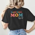 Baseball Mom Squad Boho Cute Back To School Ball Mom Women's T-Shirt Back Print Baseball Mom Squad Boho Cute Back To School Ball Mom Women's T-Shirt Back Print