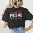 Baseball Mom The Struggle Is Real Women's T-Shirt Back Print