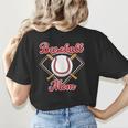 Baseball Mom T-Ball Mom Little League Mom Apparel Women's T-Shirt Back Print
