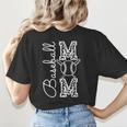 Baseball Mom Tee Leopard Mother's Day Grandma Women's T-Shirt Back Print
