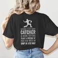Baseball Mom Tee Baseball Player Mom Women's T-Shirt Back Print Baseball Mom Tee Baseball Player Mom Women's T-Shirt Back Print