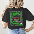 Baseball Mom Traits For Great Mothers Grey And Green Women's T-Shirt Back Print Baseball Mom Traits For Great Mothers Grey And Green Women's T-Shirt Back Print