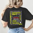 Baseball Mom Traits For Great Mothers Grey And Yellow Women's T-Shirt Back Print Baseball Mom Traits For Great Mothers Grey And Yellow Women's T-Shirt Back Print