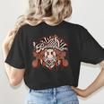 Baseball Mom Vintage Retro Groovy Sport Fan Mother Day Women's T-Shirt Back Print