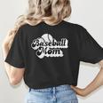 Baseball Mom Vintage Team Swag Women's T-Shirt Back Print Baseball Mom Vintage Team Swag Women's T-Shirt Back Print