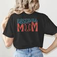 Baseball Mom Vintage Baseball Women's T-Shirt Back Print Baseball Mom Vintage Baseball Women's T-Shirt Back Print