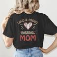 Baseball Moms Game Practice Sports School Kids Women's T-Shirt Back Print Baseball Moms Game Practice Sports School Kids Women's T-Shirt Back Print
