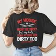Baseball Moms My Kids Are Dirty Too Women's T-Shirt Back Print Baseball Moms My Kids Are Dirty Too Women's T-Shirt Back Print