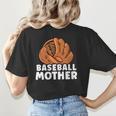 Baseball Mother Lover Baseballer Player Match Baseball Mom Women's T-Shirt Back Print Baseball Mother Lover Baseballer Player Match Baseball Mom Women's T-Shirt Back Print