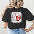 Bleached Custom Baseball Mom Number 20 Heart For Mom Women's T-Shirt Back Print