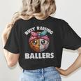 Busy Raising Ballers Basketball Baseball Mom For Women Women's T-Shirt Back Print Busy Raising Ballers Basketball Baseball Mom For Women Women's T-Shirt Back Print