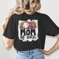 Cheer Baseball Mom Of Both Baseball And Cheer Mother Women's T-Shirt Back Print